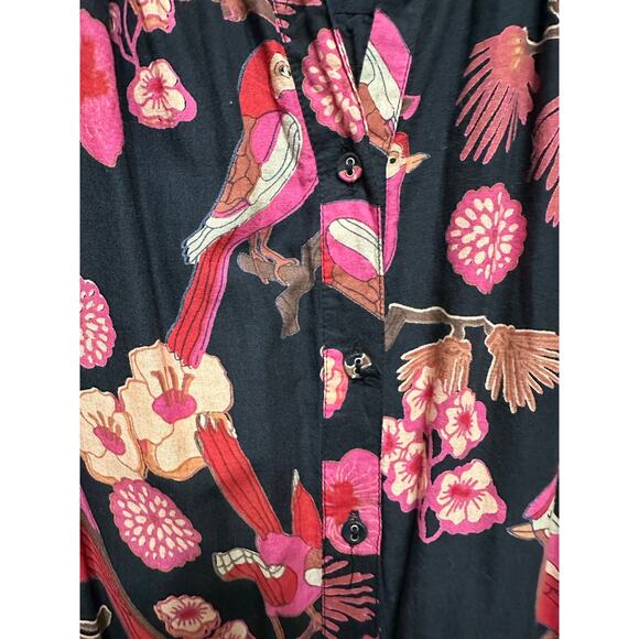 Olivia James The Label Lydia Dress Vintage Bird Black Maxi Dress Size XS - Picture 4 of 11